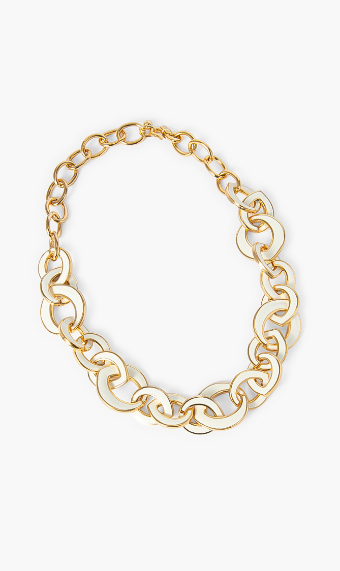 

Kenneth Jay Lane Enamel Link Necklace