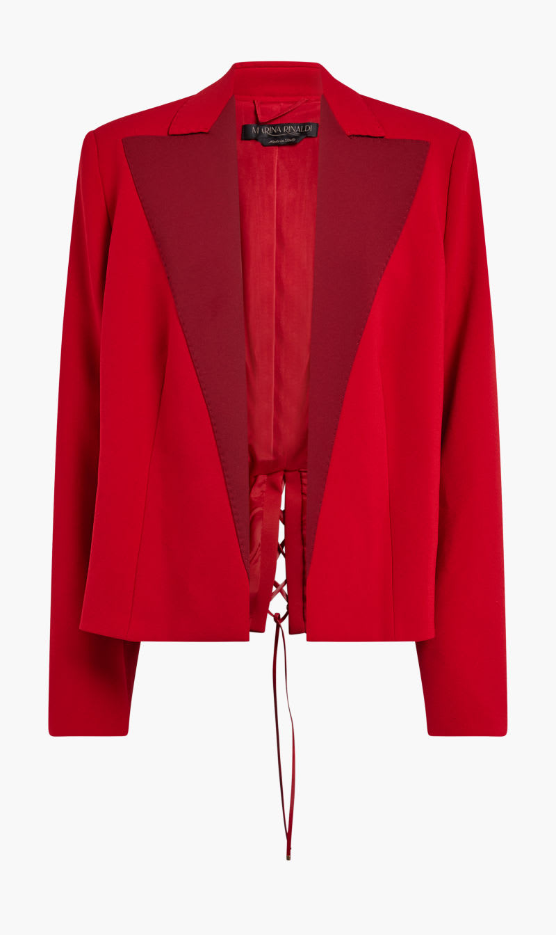 

Marina Rinaldi Red Chiaro Jacket for Women | The Deal Outlet