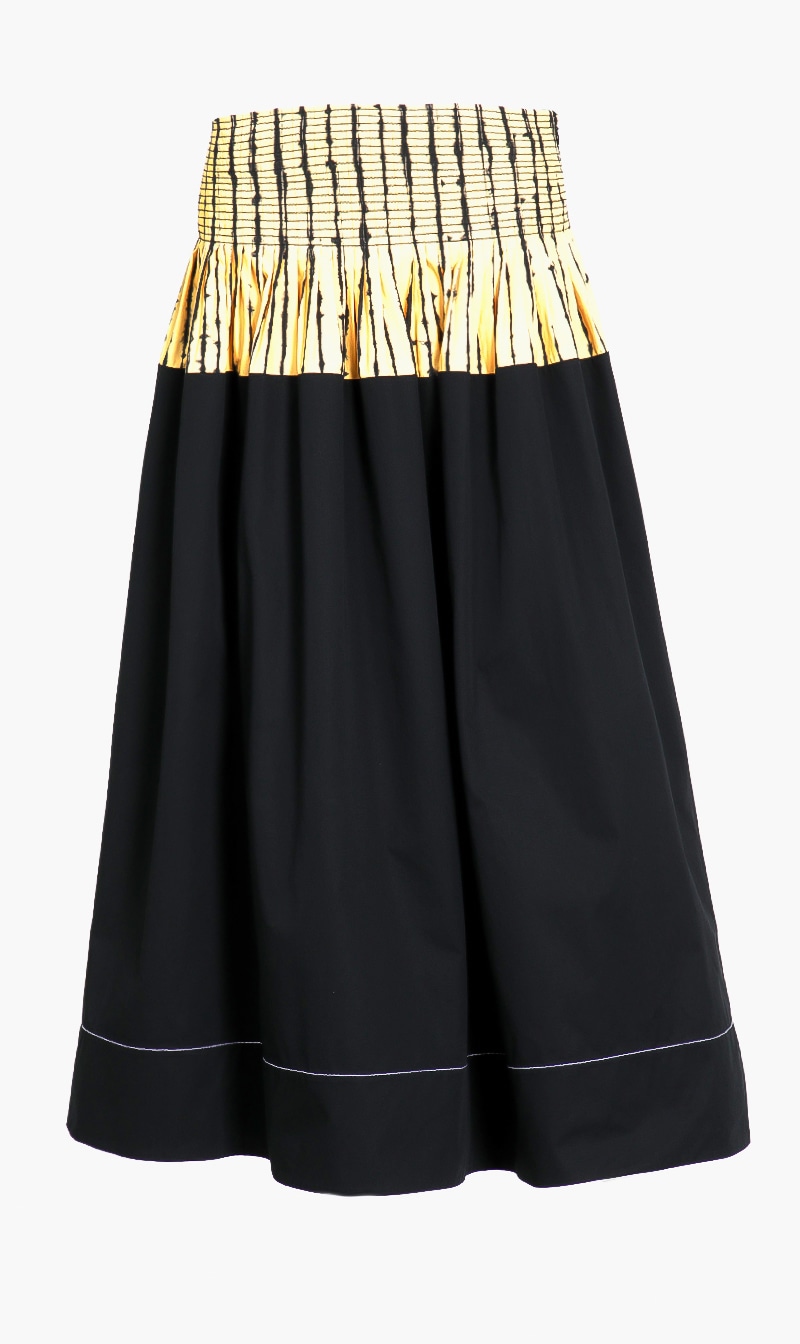 

Tory Burch Black Colorblock Skirt for Women | The Deal Outlet