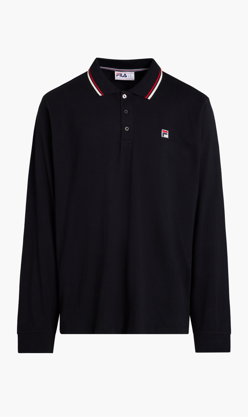 

Fila Multi-color Monte Tipped Collar Ls Polo for Men | The Deal Outlet
