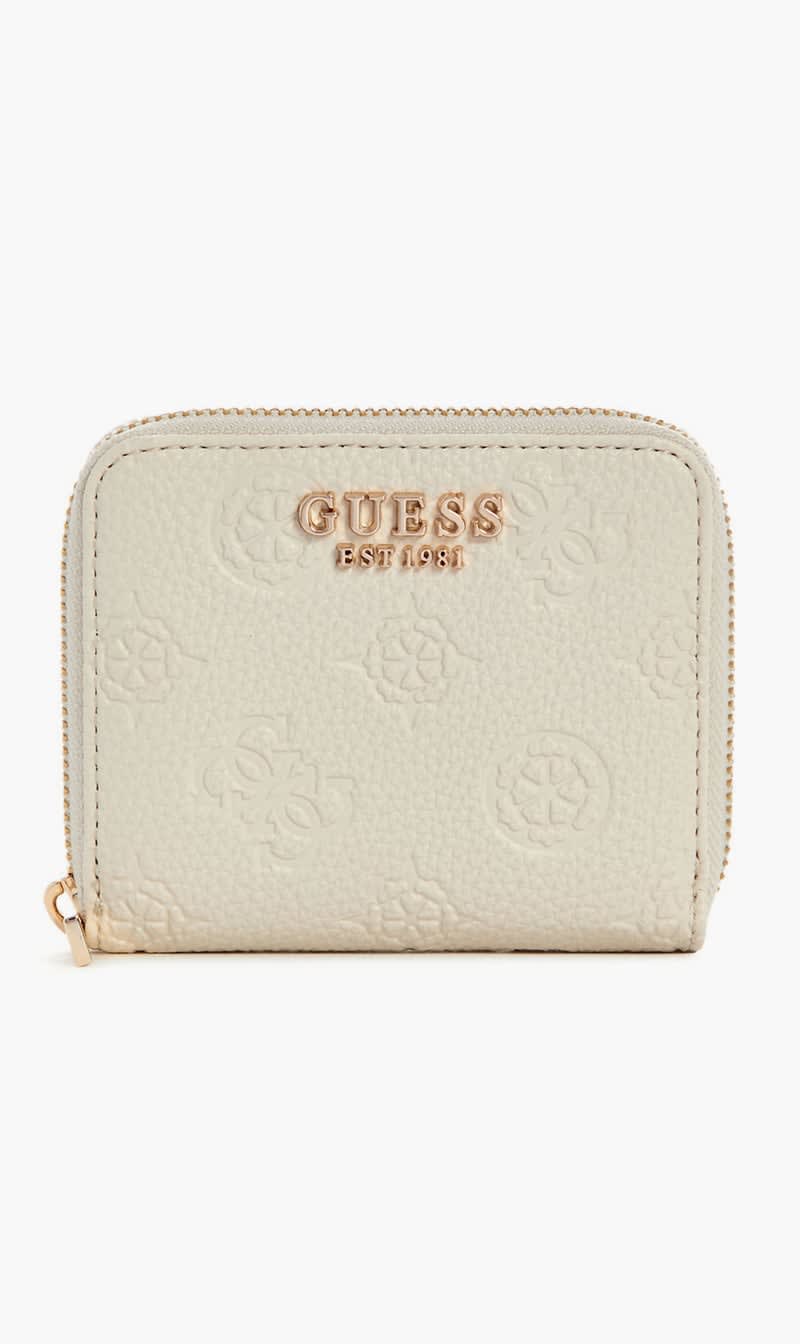 

Guess White Cresidia Slg Small Zip Around for Women | The Deal Outlet