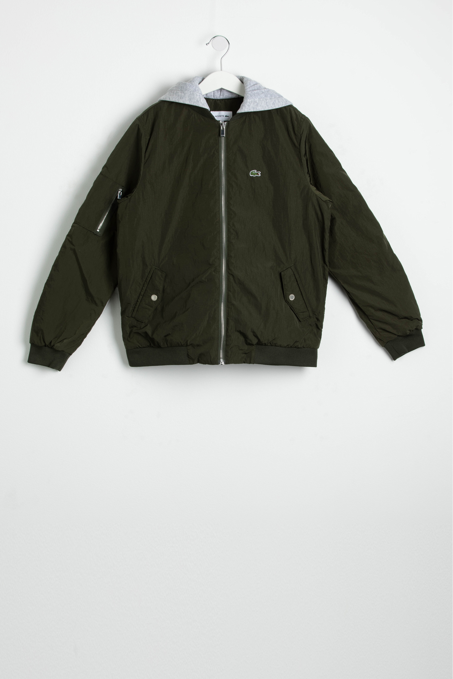 

Lacoste Contrast Fleece Hooded Bomber