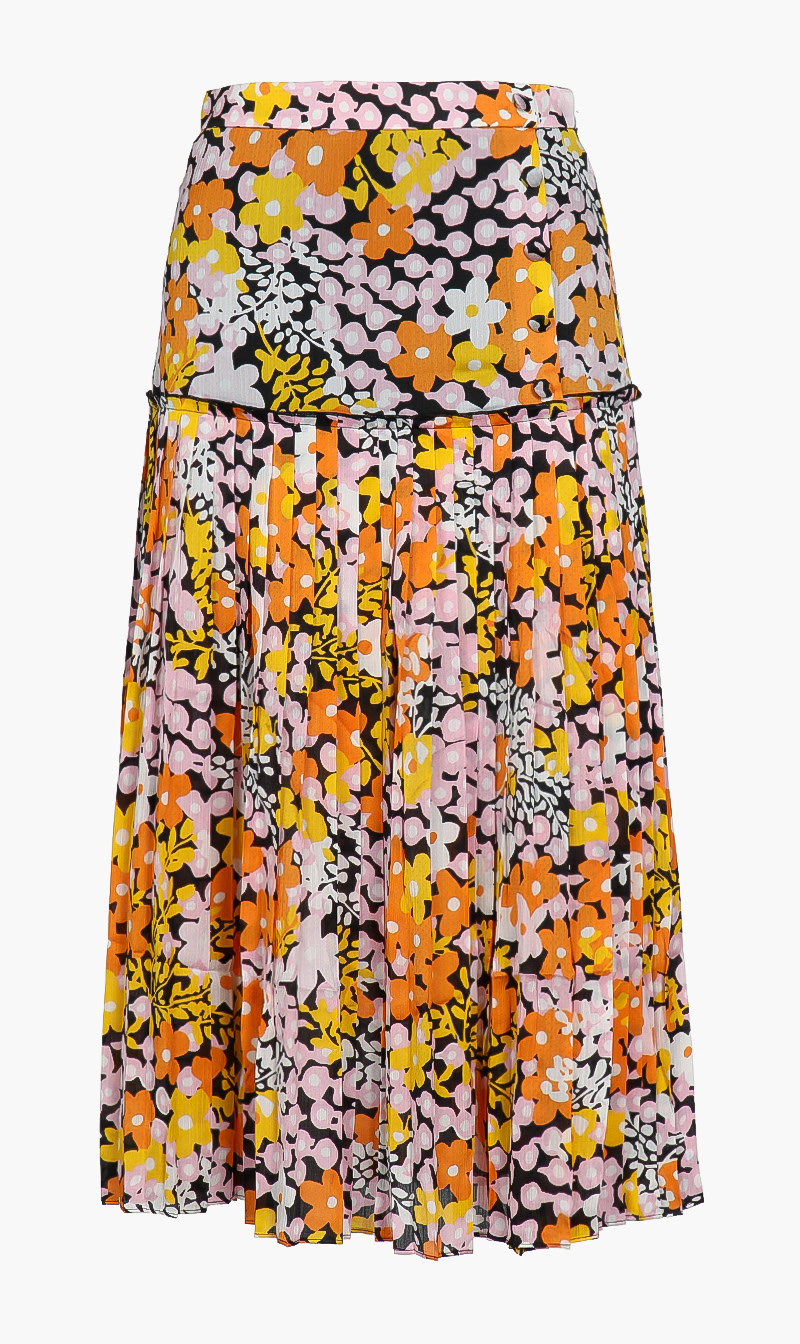 

Dropped Waist Midi Skirt