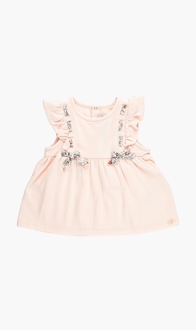 

Tartine Et Chocolat Contrast Bow Top