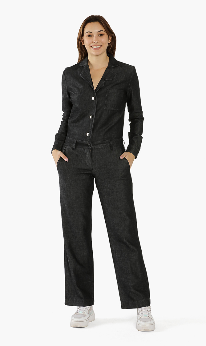 

Denim Dungarees, Black