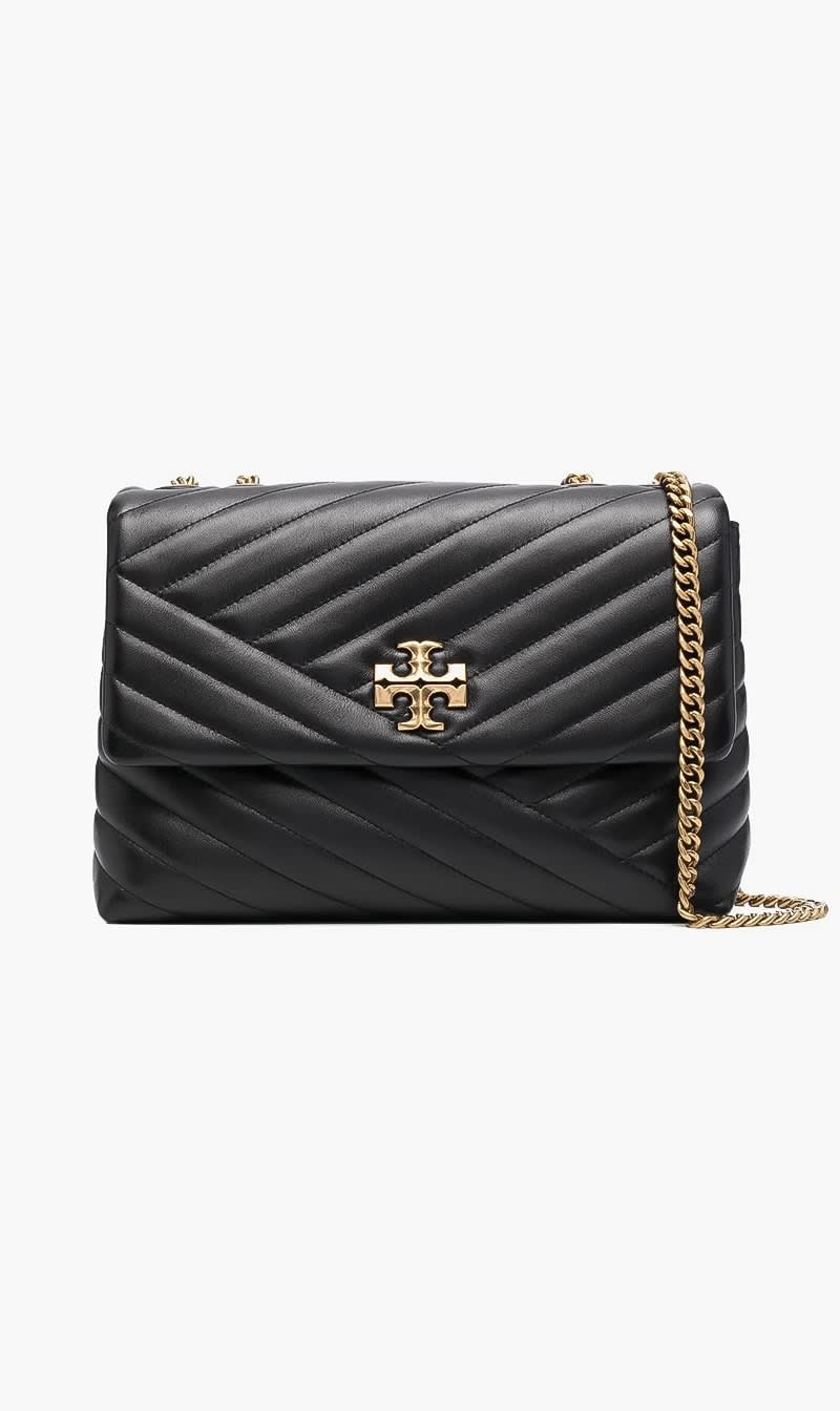 

Tory Burch Black Kira Chevron Convertible Shoulder Bag for Women | The Deal Outlet