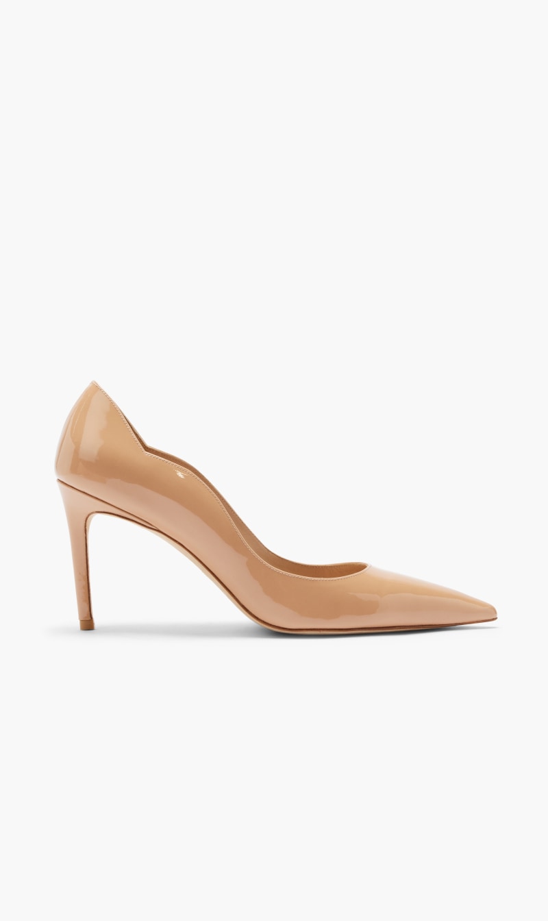 

Stuart Weitzman Red Stuart 85 Scalloppum for Women | The Deal Outlet