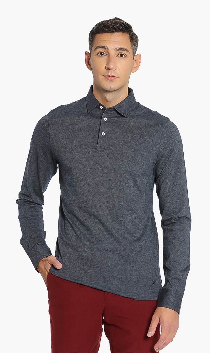 

Hackett London Slim Fit Long Sleeves Polo Shirt