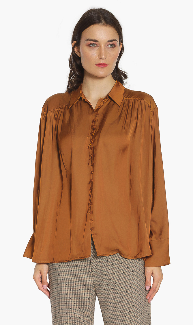 

Zadig & Voltaire Trent Satin Long Sleeves Shirt