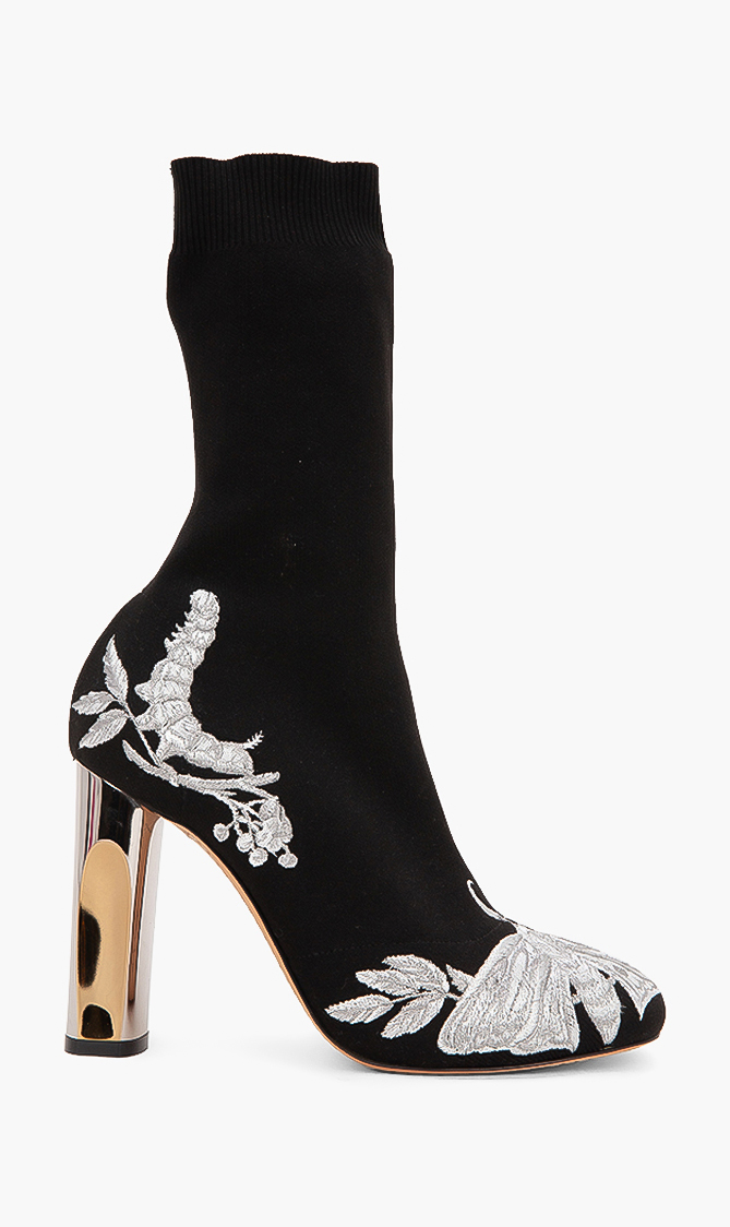 

Alexander Mcqueen Embroidered Sock Boots