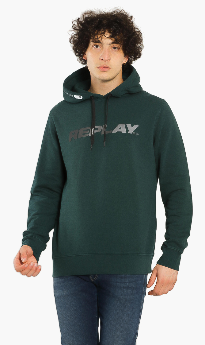 

Large Logo Print Hoodie