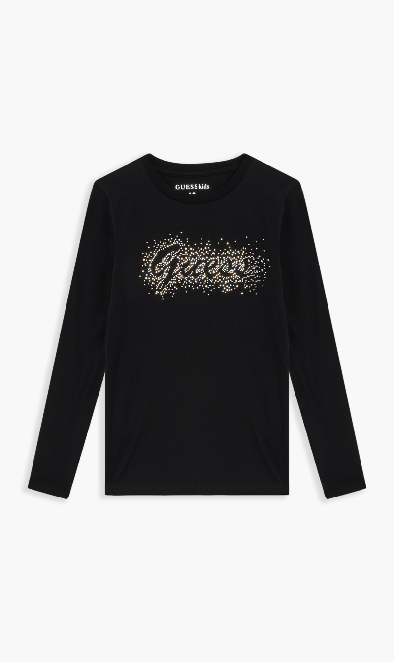 

Guess Black Delilah Long Sleeve Tee for Boys | The Deal Outlet