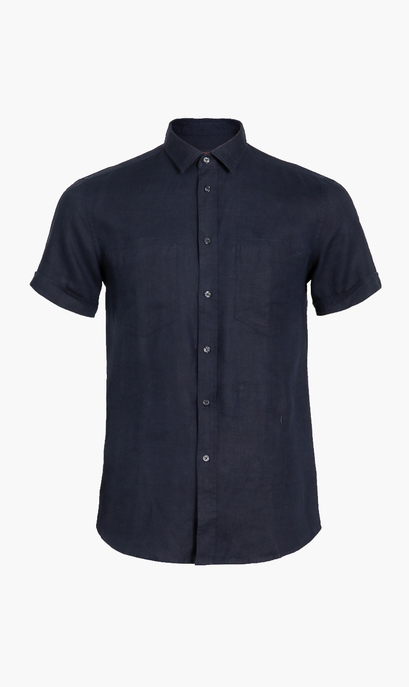 

Trussardi Plain Linen Shirt