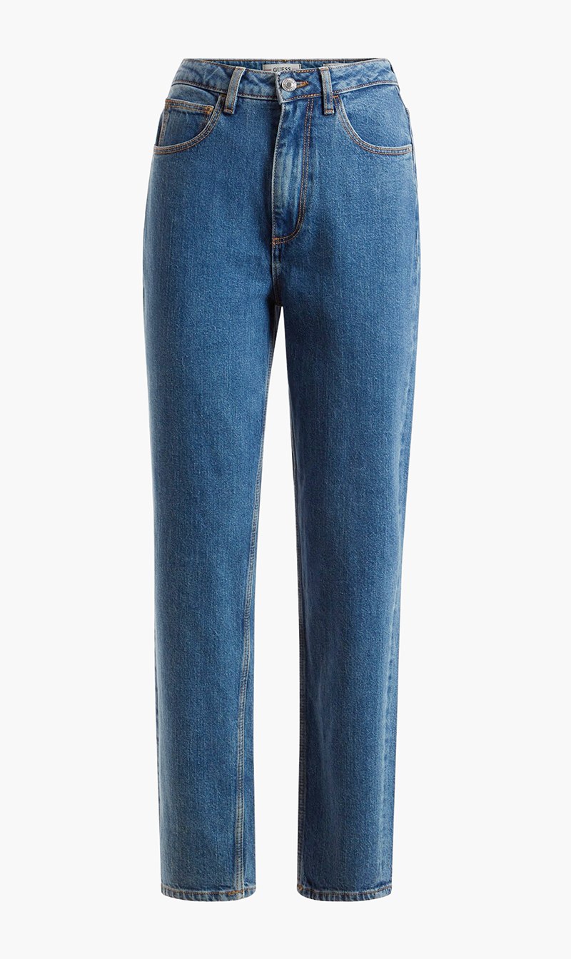 

Guess Blue Mom Fit Denim Pant for Women | The Deal Outlet