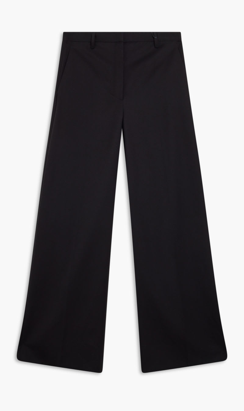 

Versace Black Pant Informal Wide Leg Zipped Waistand Solid Blk for Women | The Deal Outlet