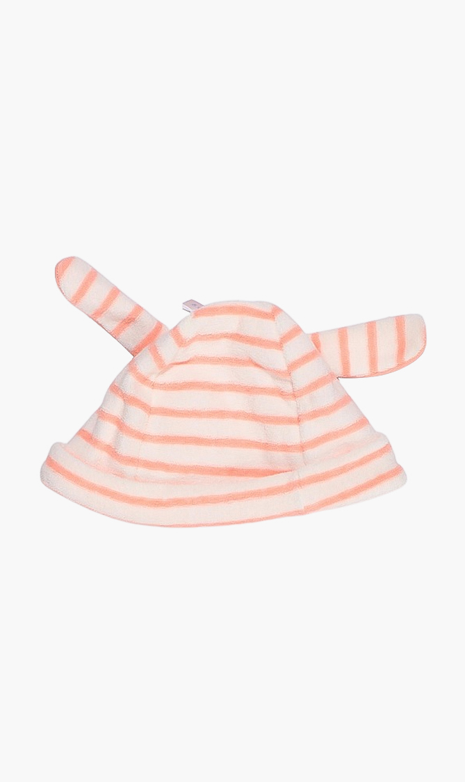 Striped Baby Hat, Pink