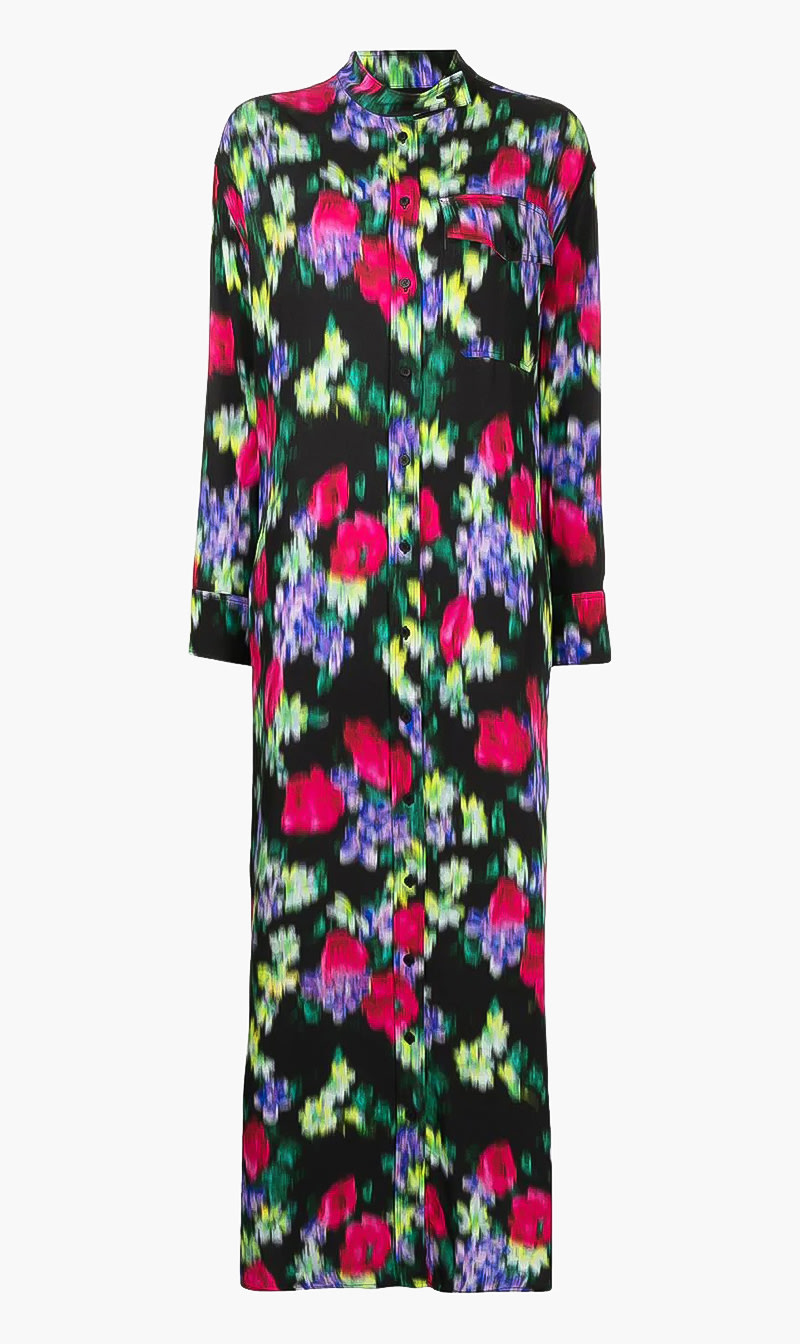 

Printed Tunic Shirt Dress, Multi-color