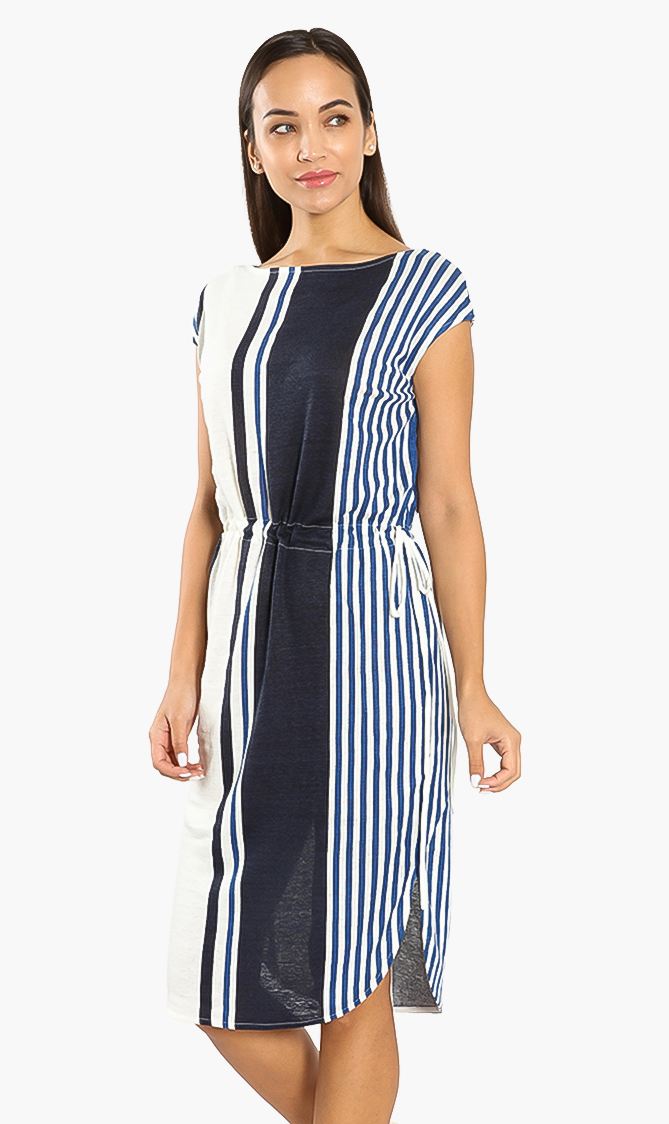 

Petit Bateau Linen Stripe Dress