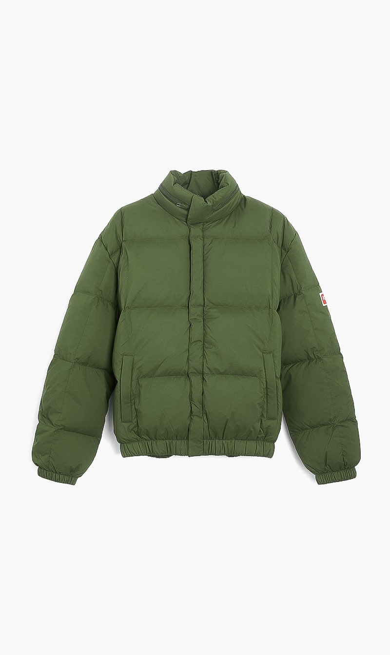 

Solid Fashion Puffer Jacket, Green