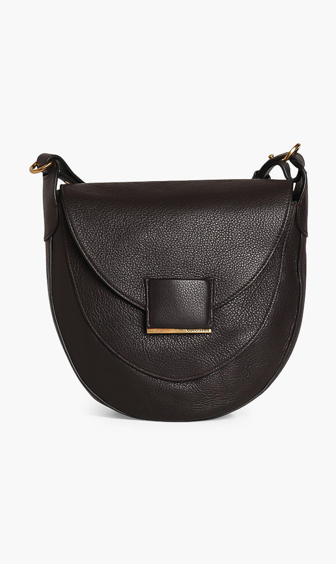 

COCCINELLE Flap Leather Crossbody Bag
