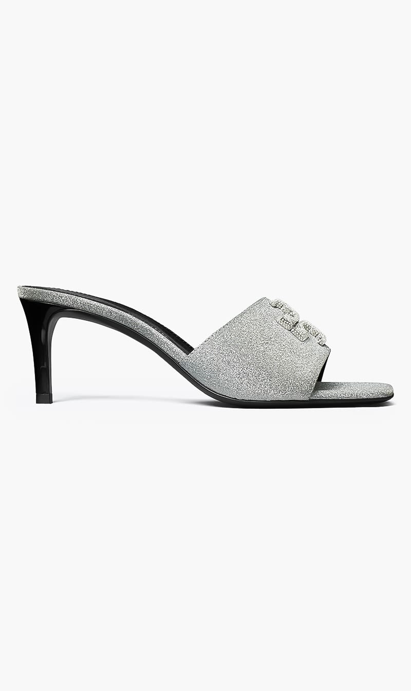

Tory Burch Black Eleanor Pave Mule Sandal 65mm for Women | The Deal Outlet