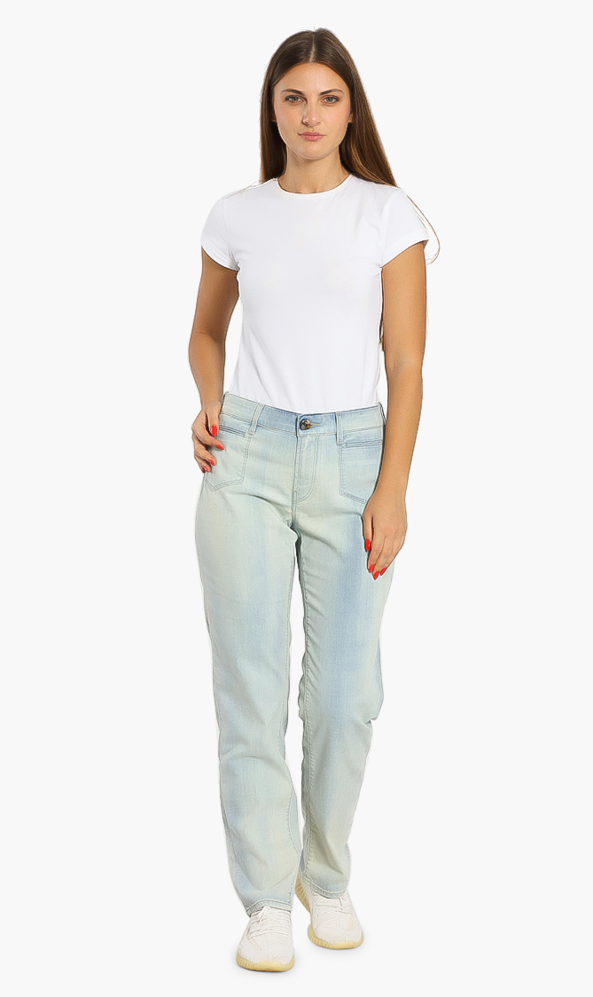 

Francy Washed Tailored Jeans, Blue
