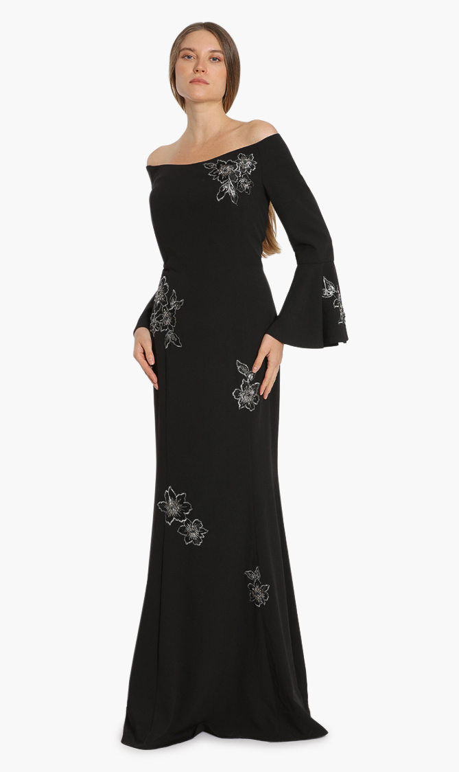 

Basix Black Label Sequins Embellished Evening Dress