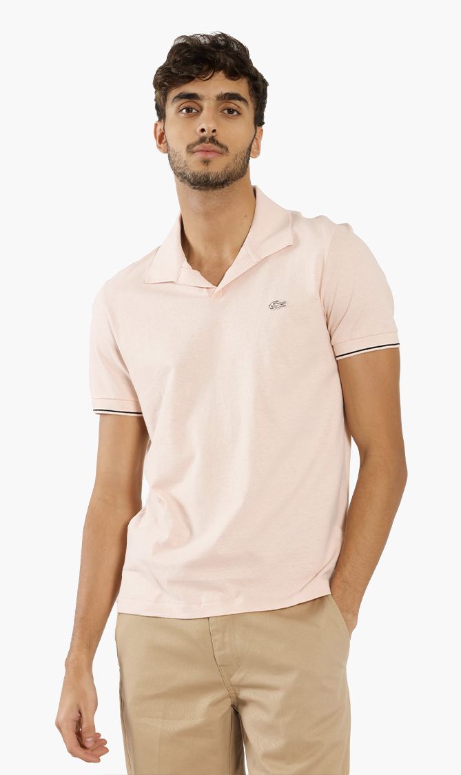 

LACOSTE Regular Fit Tunisian Collar Polo Shirt