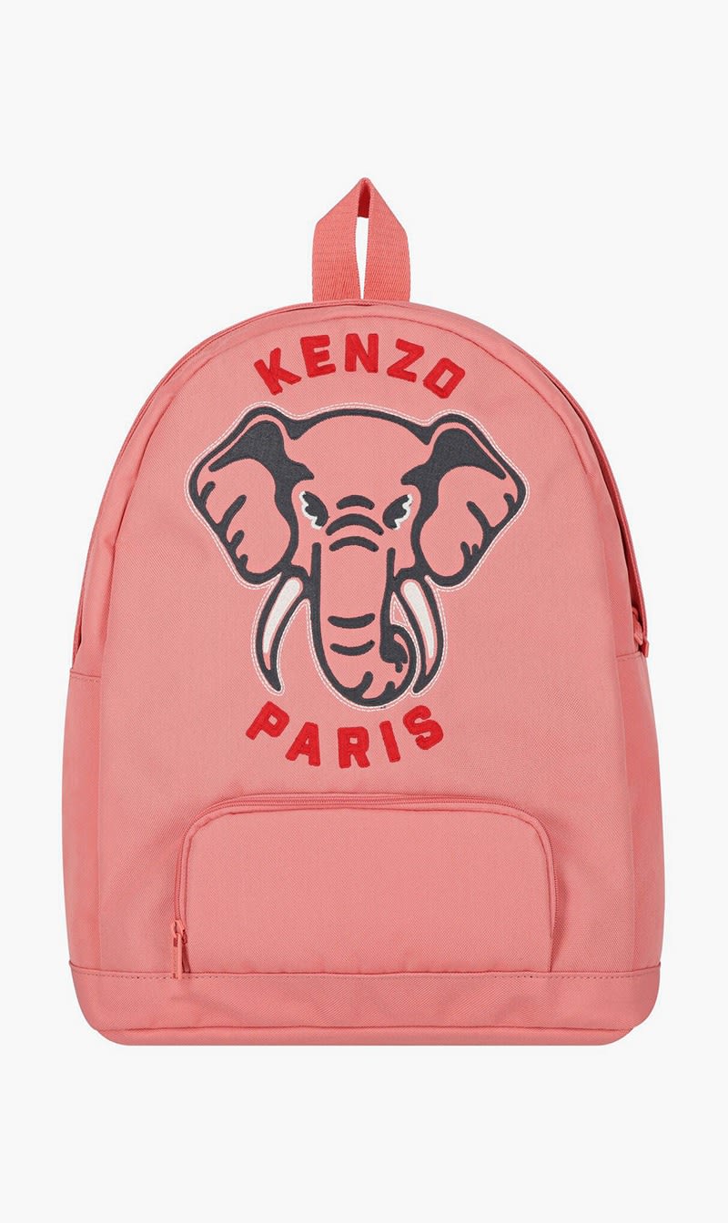 

Kenzo Purple Rucksack Logo-embroidered Zipped Backpack for Girls | The Deal Outlet