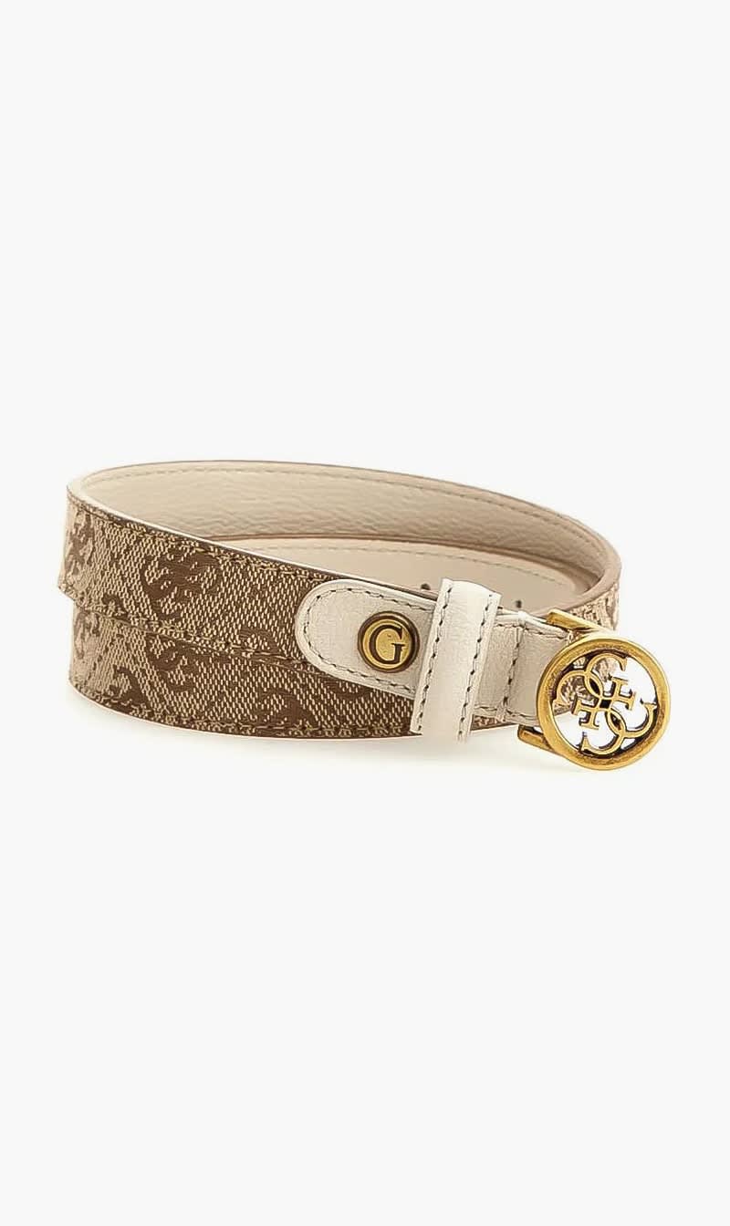 

Guess Brown Aviana Skinny Belt for Women | The Deal Outlet