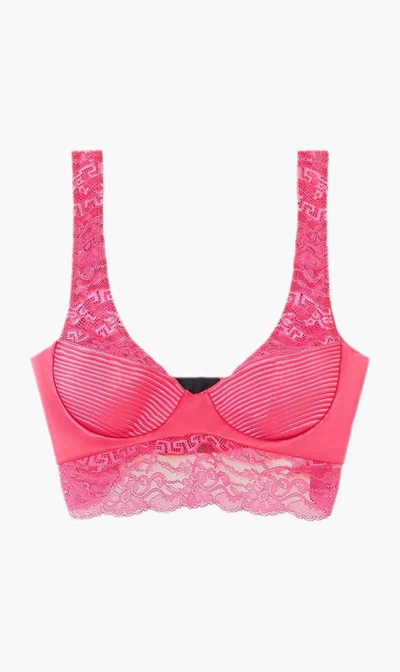 

Versace Pink Underwear Top Lace Greka Sakae + Satin Stretch Microdolly for Women | The Deal Outlet