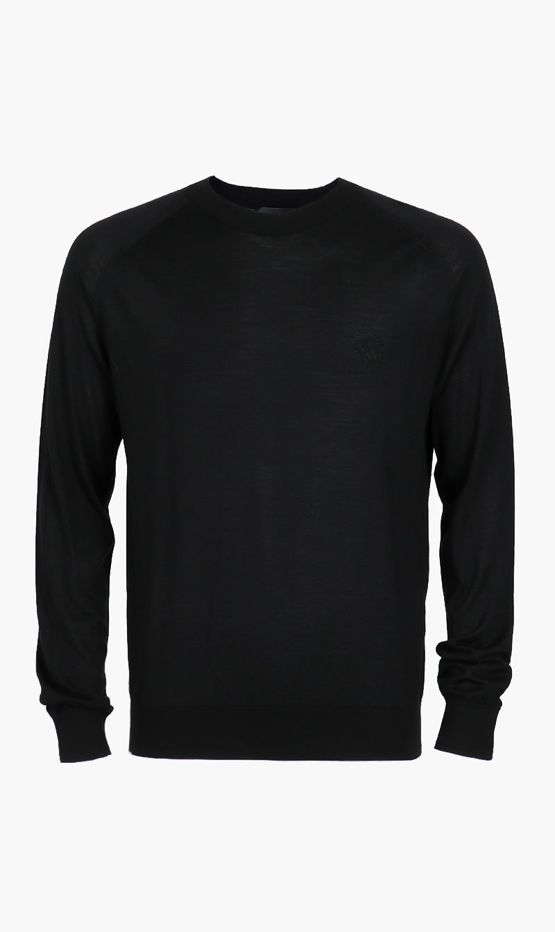 

Medusa Embroidered Sweatshirt, Black
