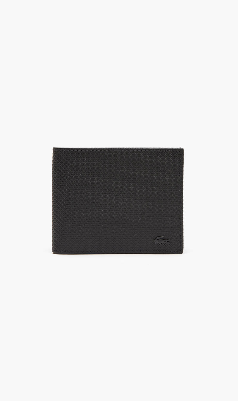 

Lacoste Black Foldable Calfskin Wallet for Men | The Deal Outlet