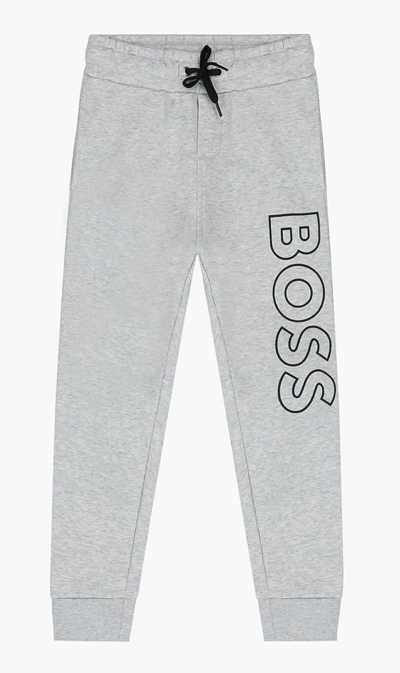 

Hugo Boss Grey Trackpants Logo for Boys | The Deal Outlet
