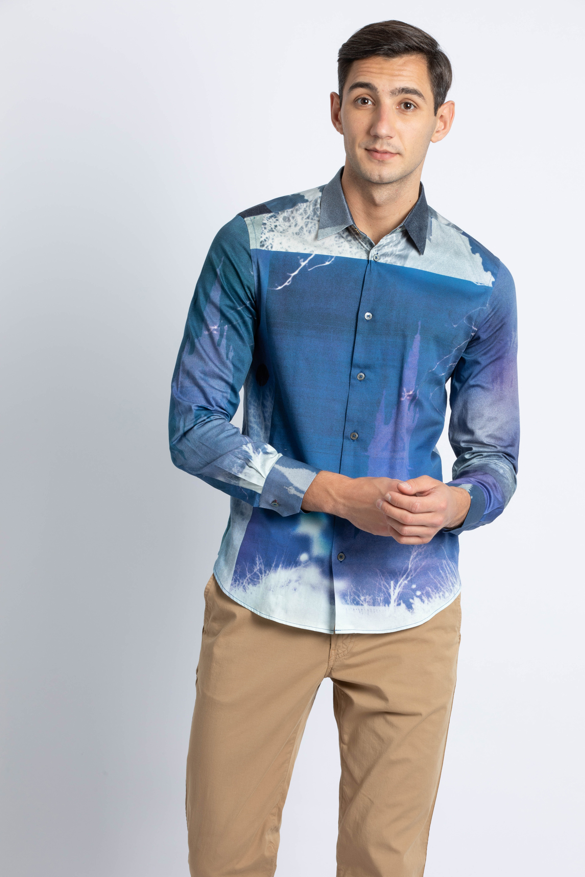 

Paul Smith Printed Slim Fit Long Sleeve Shirts