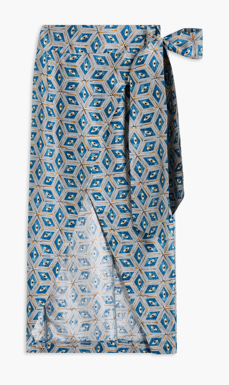 

Keeya Blue Wrap Skirt for Women | The Deal Outlet