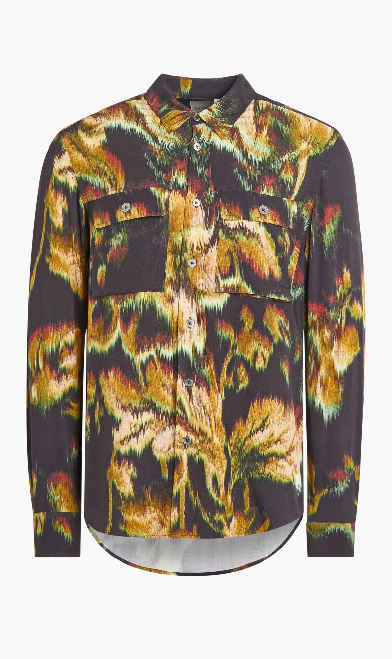 

Tailored Fit Graphic Floral Shirt, Multi-color