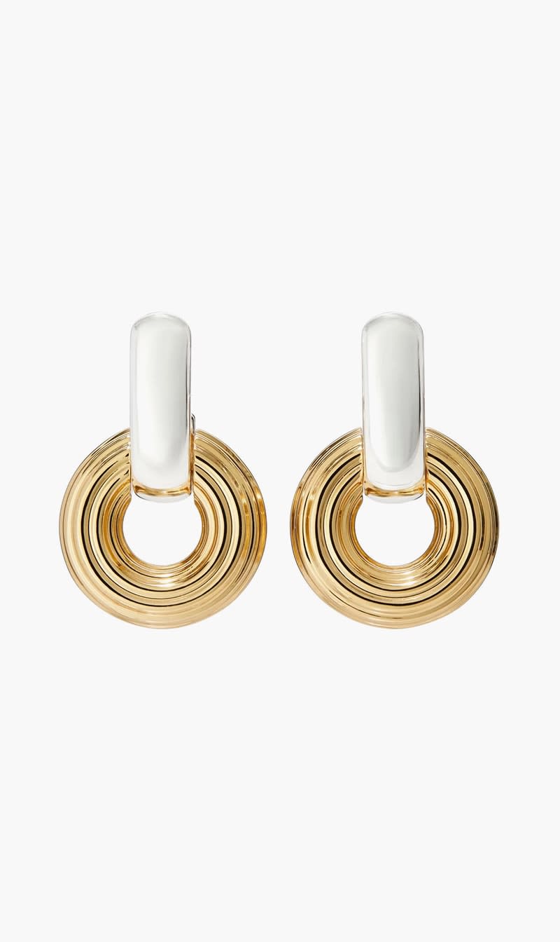 

Tory Burch Silver Doorknocker Earring for Women | The Deal Outlet