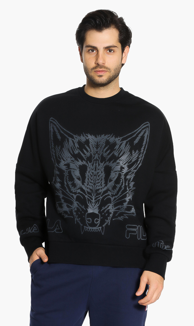 

Hyde Flkd Outline Wolf Sweatshirt, Black