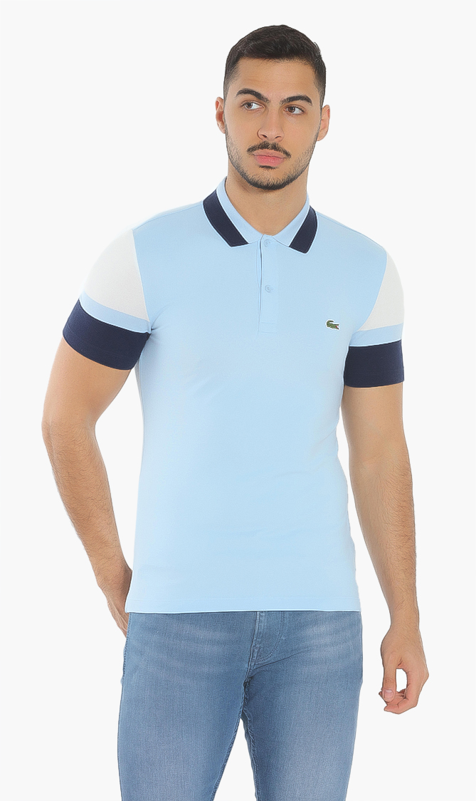 

LACOSTE Slim Fit Colorblock Stretch Polo Shirt