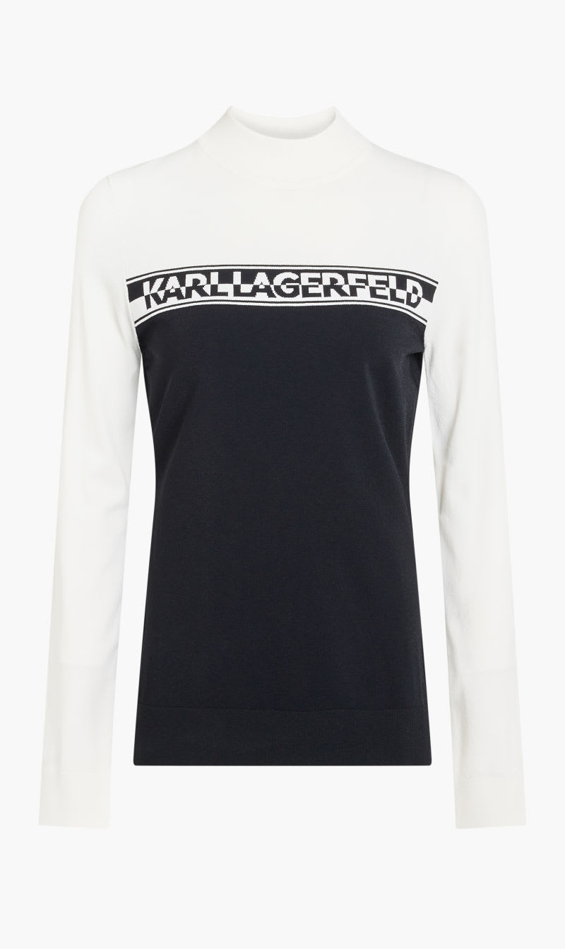 

Karl Lagerfeld Black Lightweight Turtleneck for Women | The Deal Outlet