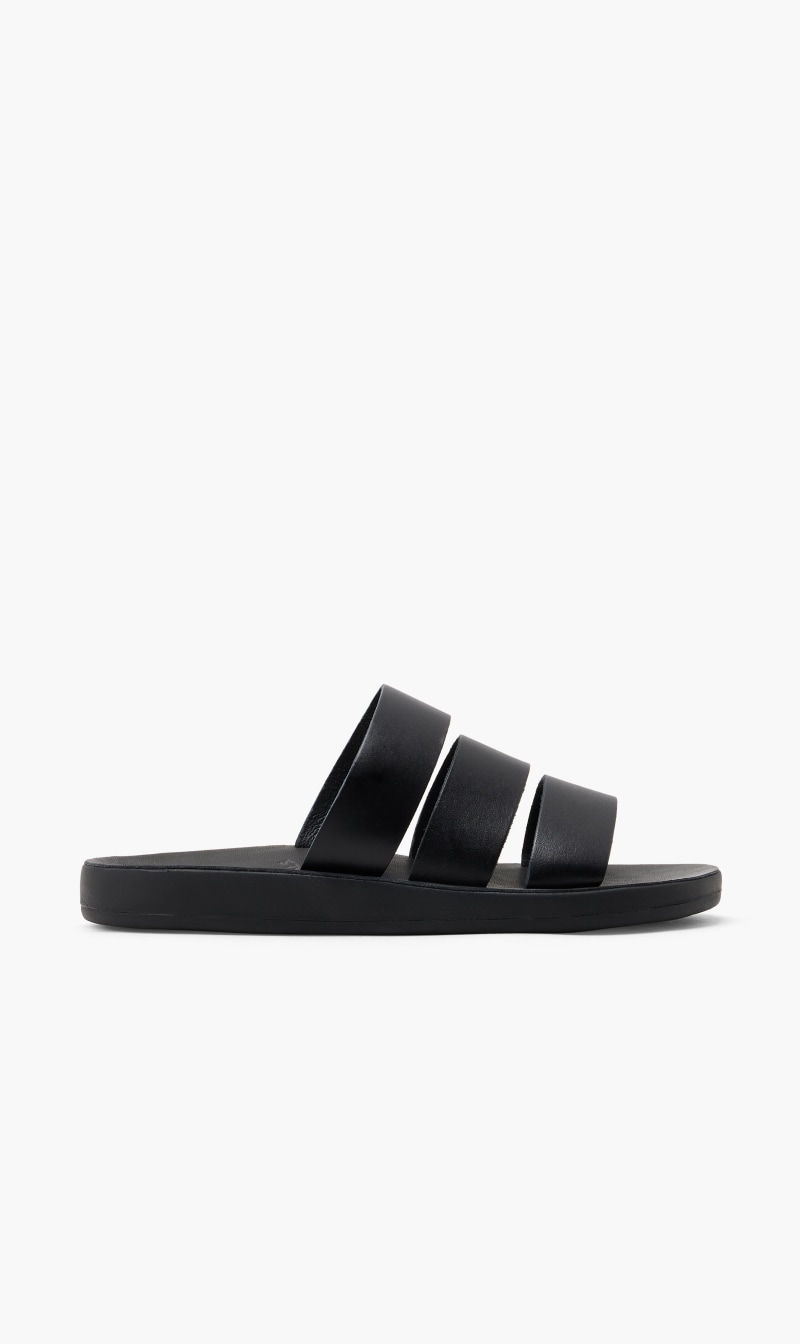 

Ancient greek sandals minas comfort men's flat sandal | the deal outlet, Black