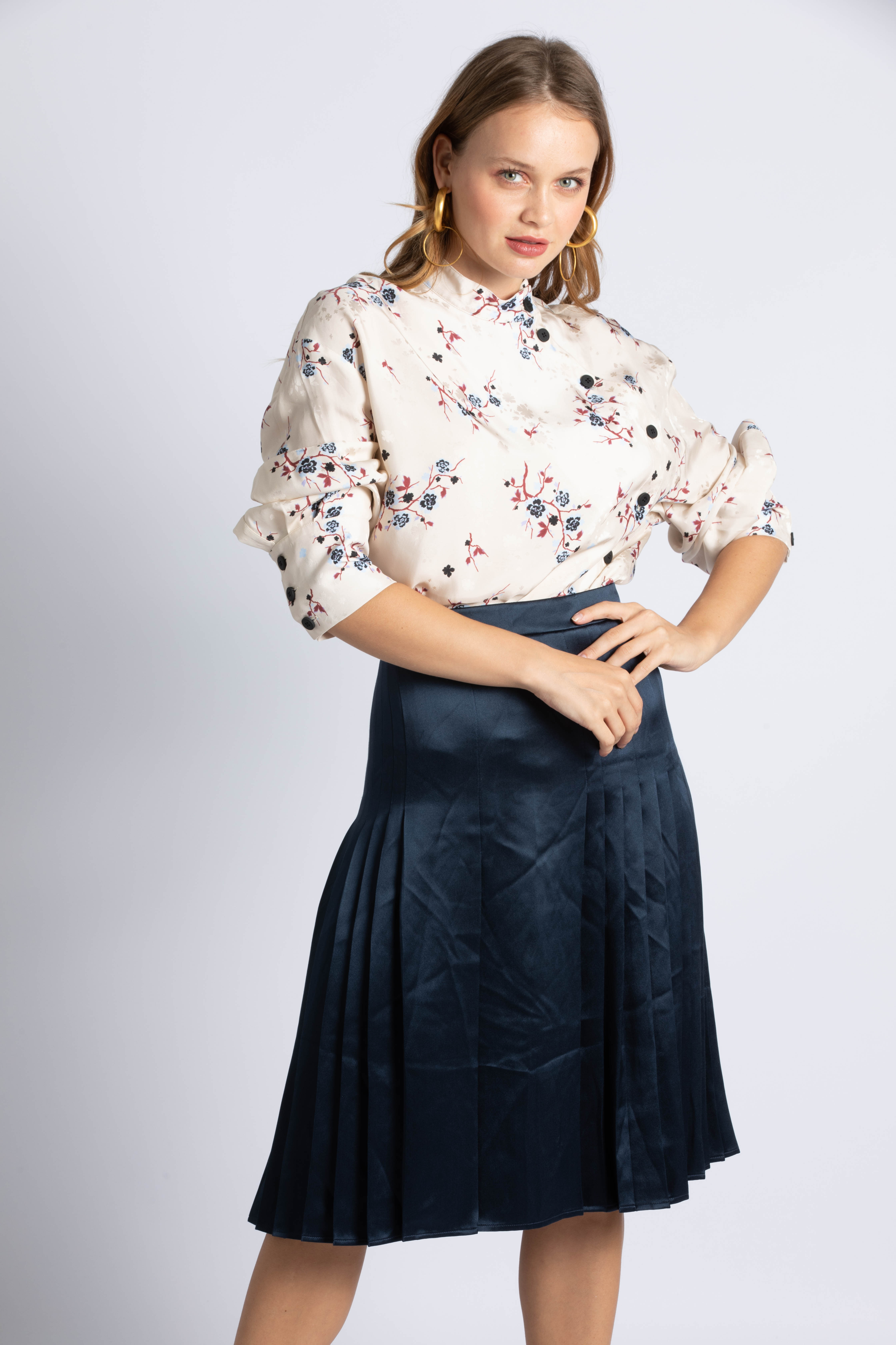 Oxford Skirt, Blue