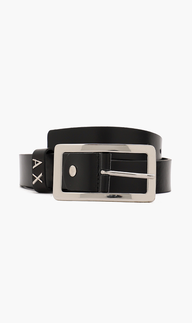 

Emporio Armani Smooth Leather Tongue Belt