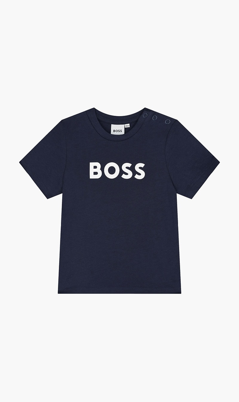 

Hugo Boss Blue Logo T-shirt for Boys | The Deal Outlet