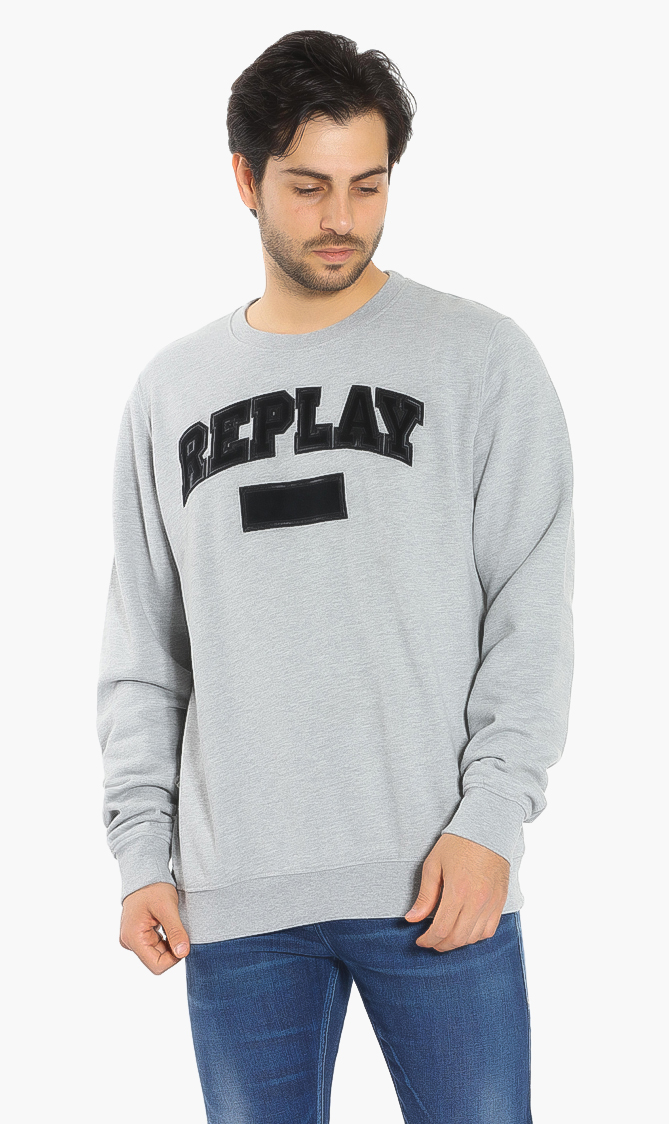 

Logo Embroidered Sweatshirt, Grey