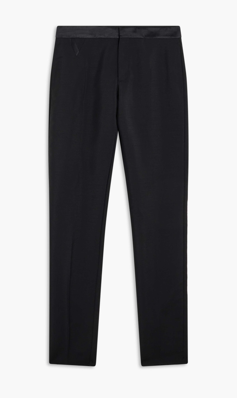 

Versace Black Pants Evening Tuxedo Wool Slim Solid for Men | The Deal Outlet