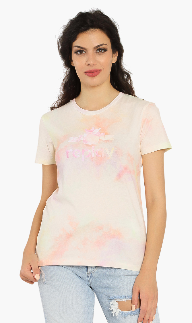 

Replay Dyed Replay Logo T-shirt