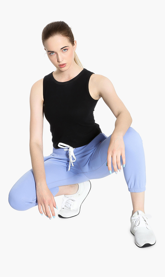 

Embroidered Jogger Pants, Purple