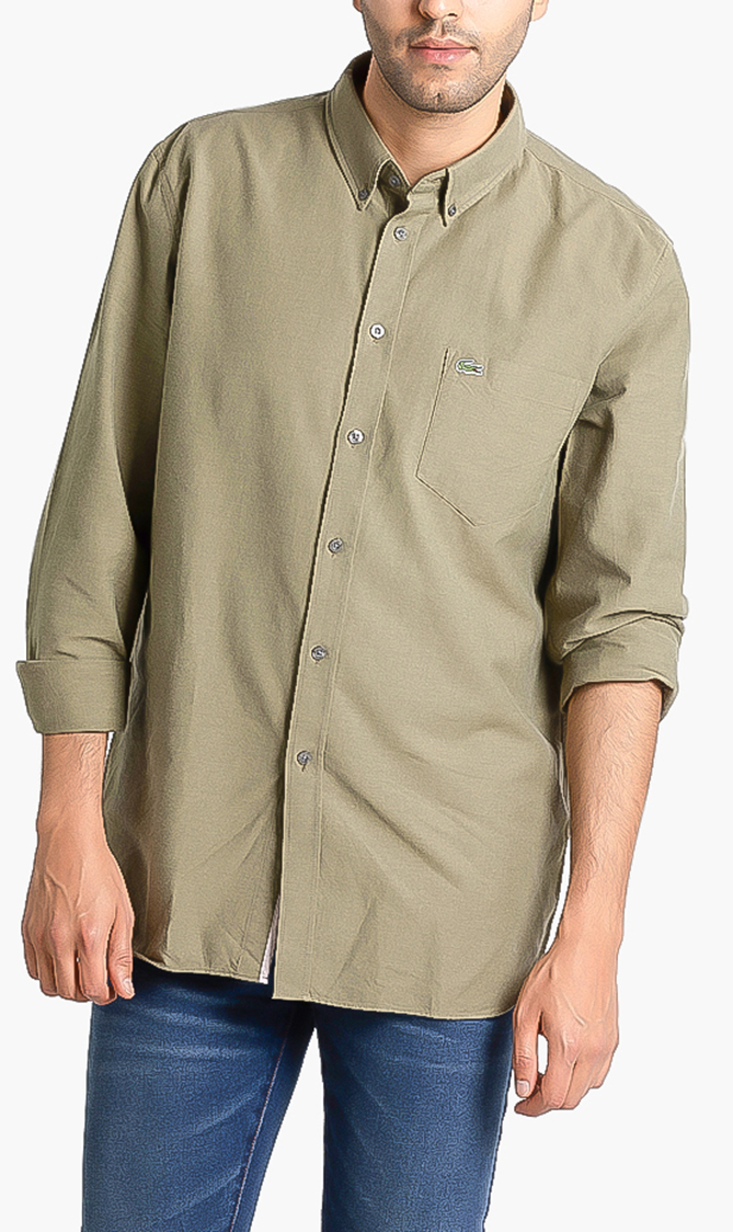 

Lacoste Regular Fit Mini Pique Long Sleeve Shirt